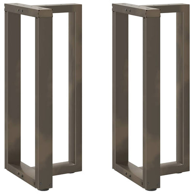 barbordsben T-formet 2 stk. sort 50x35x(90-91) cm stål