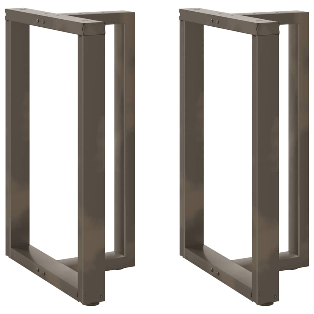 barbordsben T-formet 2 stk. sort 60x35x(90-91) cm stål