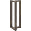 barbordsben T-formet 2 stk. sort 40x35x(100-101) cm stål