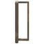 barbordsben T-formet 2 stk. sort 40x35x(100-101) cm stål
