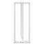 barbordsben T-formet 2 stk. hvid 50x35x(100-101) cm stål