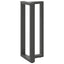barbordsben T-formet 2 stk. antracit 50x35x(100-101) cm stål