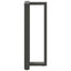 barbordsben T-formet 2 stk. antracit 50x35x(100-101) cm stål