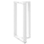 barbordsben T-formet 2 stk. hvid 60x35x(100-101) cm stål