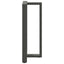 barbordsben T-formet 2 stk. antracit 60x35x(100-101) cm stål