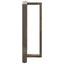 barbordsben T-formet 2 stk. sort 60x35x(100-101) cm stål