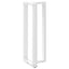 barbordsben T-formet 2 stk. hvid 40x35x(110-111) cm stål