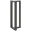 barbordsben T-formet 2 stk. antracit 40x35x(110-111) cm stål