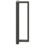 barbordsben T-formet 2 stk. antracit 40x35x(110-111) cm stål