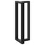 barbordsben T-formet 2 stk. sort 50x35x(110-111) cm stål