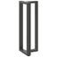 barbordsben T-formet 2 stk. antracit 50x35x(110-111) cm stål
