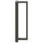barbordsben T-formet 2 stk. antracit 50x35x(110-111) cm stål