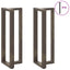 barbordsben T-formet 2 stk. sort 50x35x(110-111) cm stål