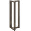 barbordsben T-formet 2 stk. sort 50x35x(110-111) cm stål