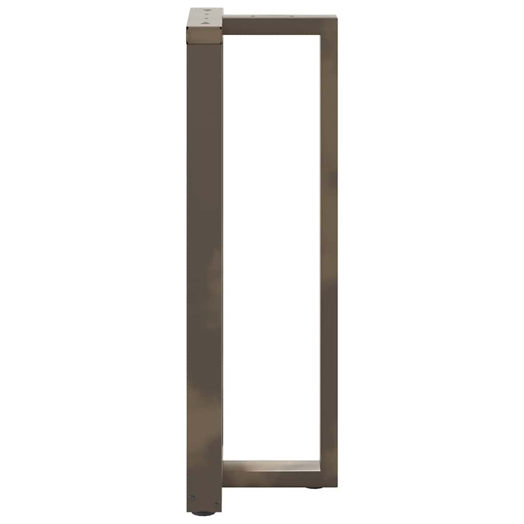 barbordsben T-formet 2 stk. sort 50x35x(110-111) cm stål