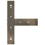 barbordsben T-formet 2 stk. sort 50x35x(110-111) cm stål