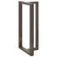 barbordsben T-formet 2 stk. sort 60x35x(110-111) cm stål