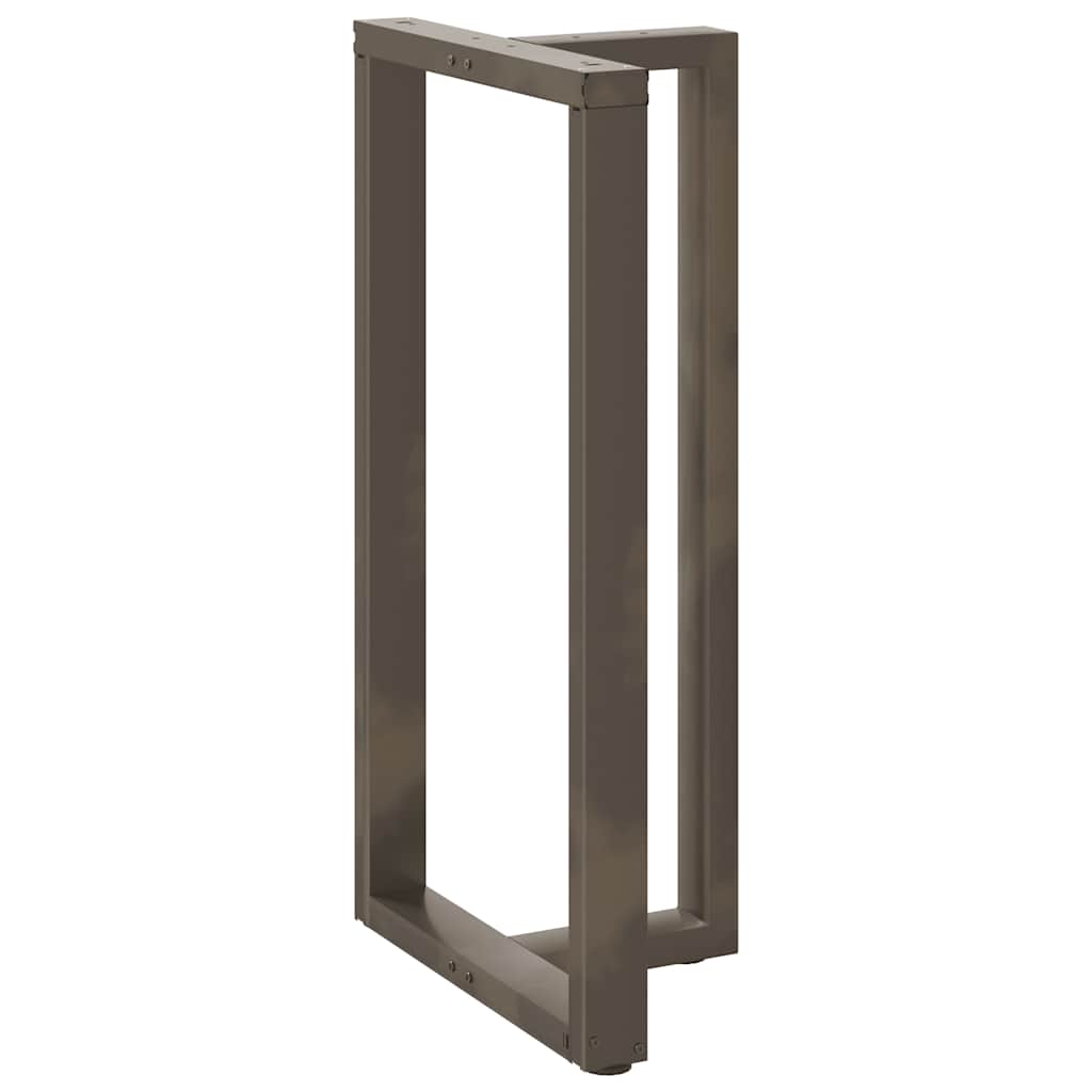 barbordsben T-formet 2 stk. sort 60x35x(110-111) cm stål