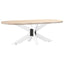 sofabordben edderkopformet hvid 98x58x(42-43) cm stål