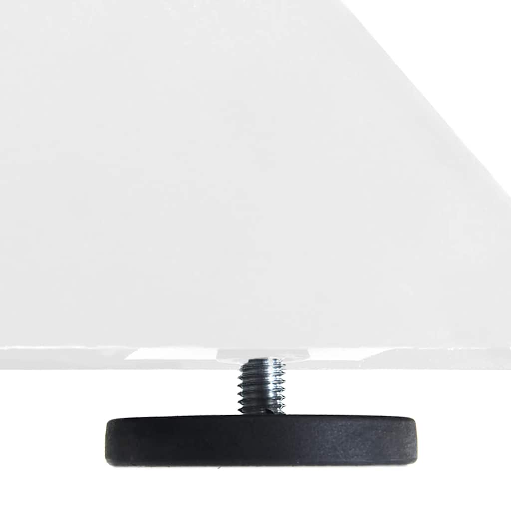 spisebordben edderkopformet hvid 120x68x(72-73) cm stål