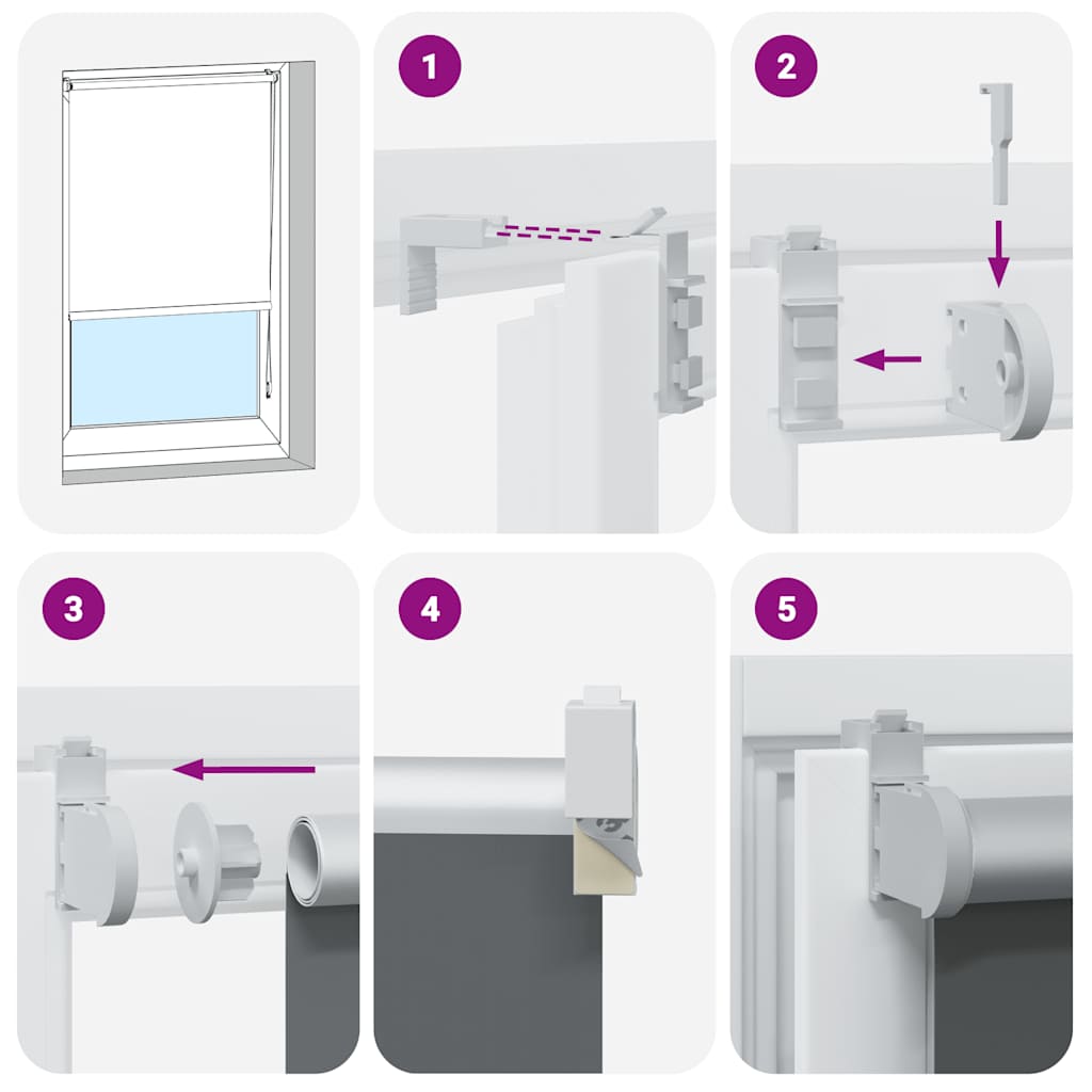 rullegardin mørklægning 130x175 cm stofbredde 126,6cm polyester
