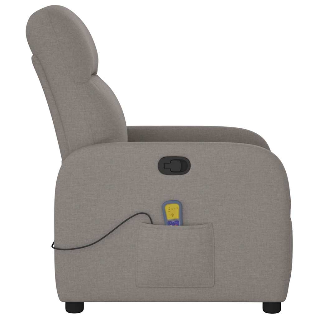massagestol stof gråbrun