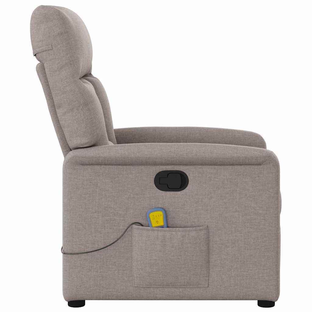 massagestol stof gråbrun