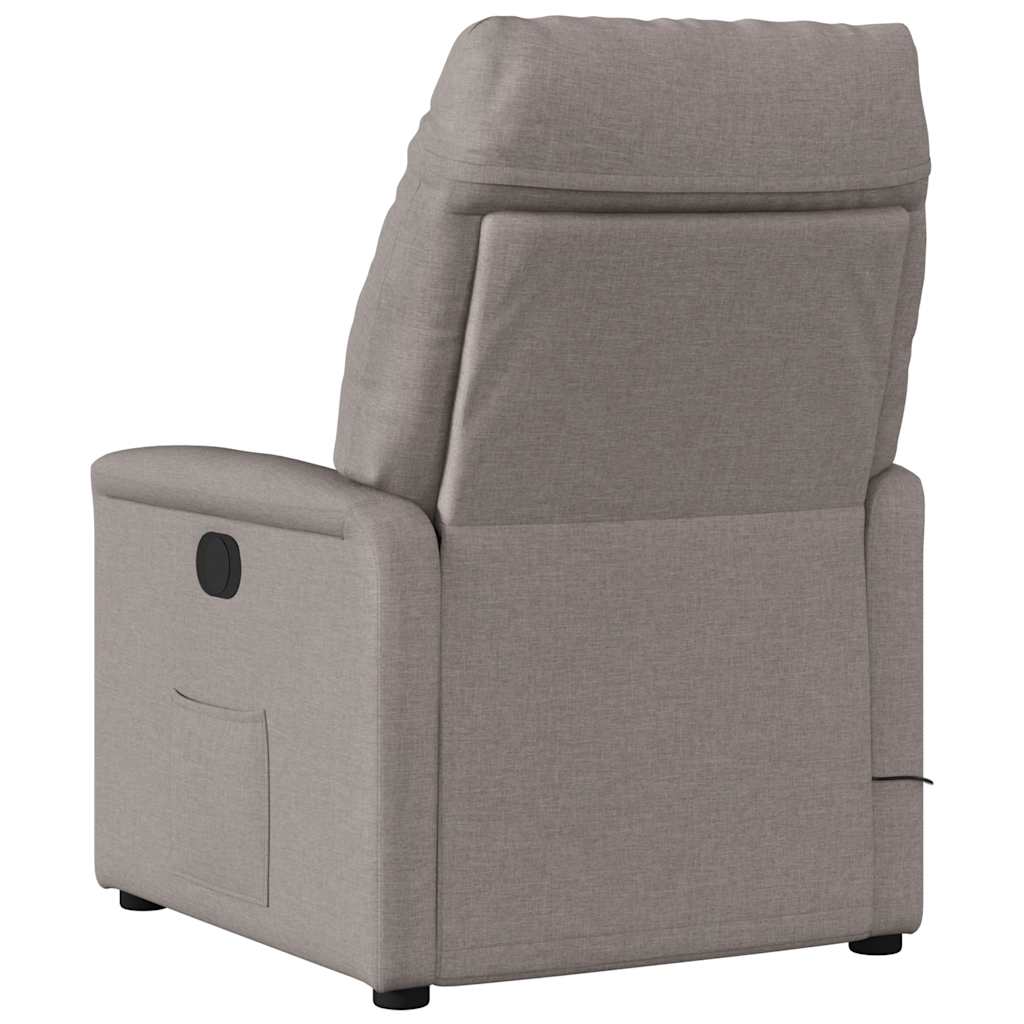 massagestol stof gråbrun