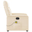 massagestol mikrofiberstof beige