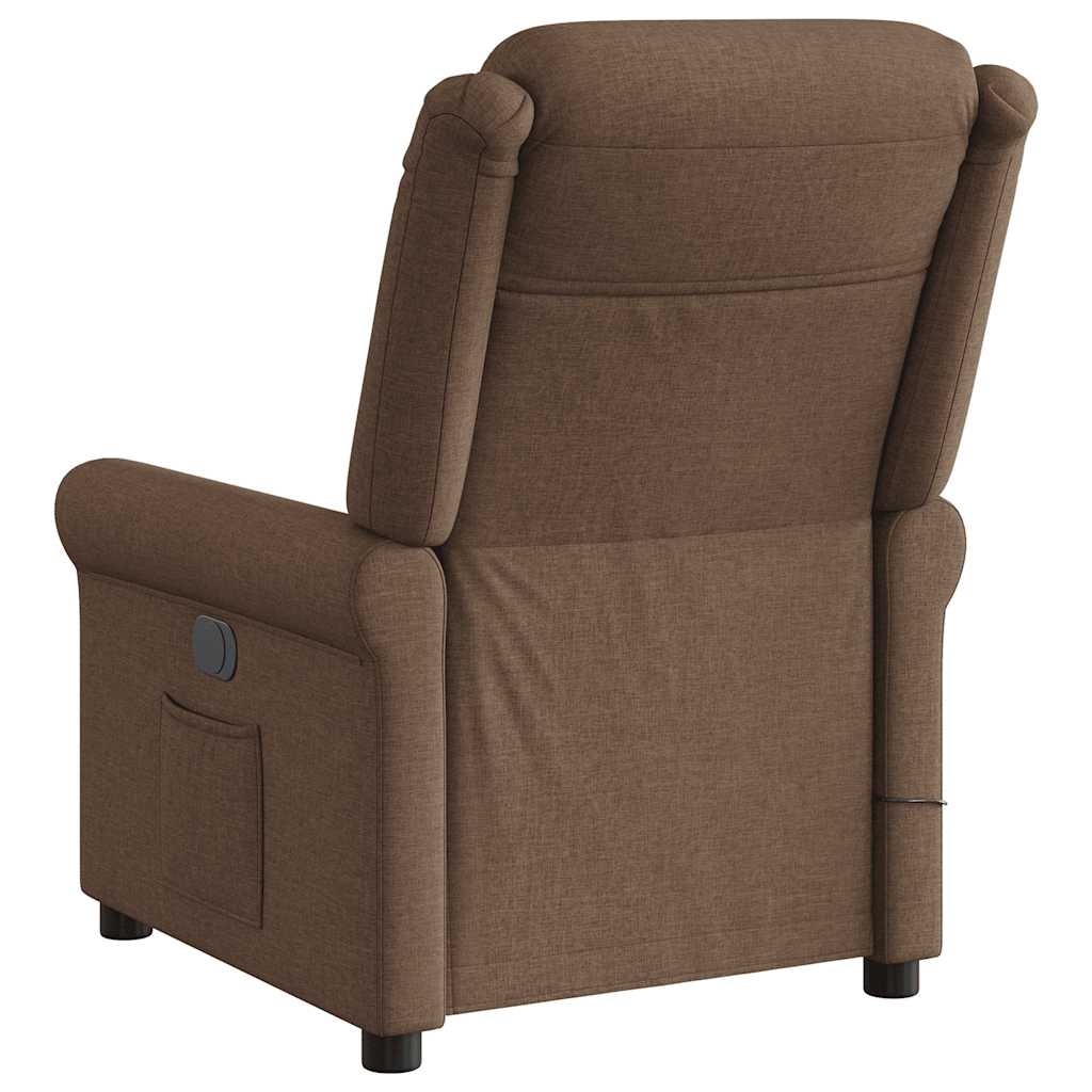massagestol stof brun