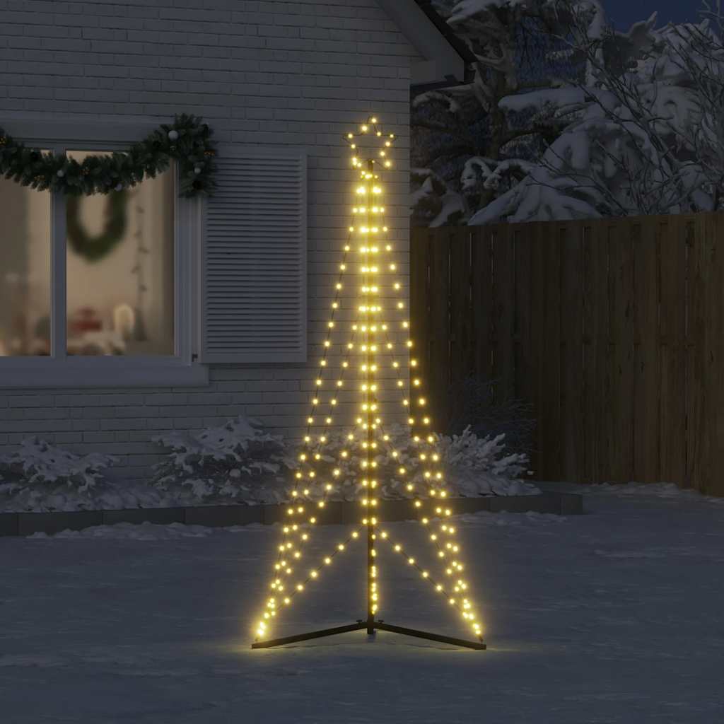 LED-juletræ 363 LED'er 182 cm varmt hvidt lys