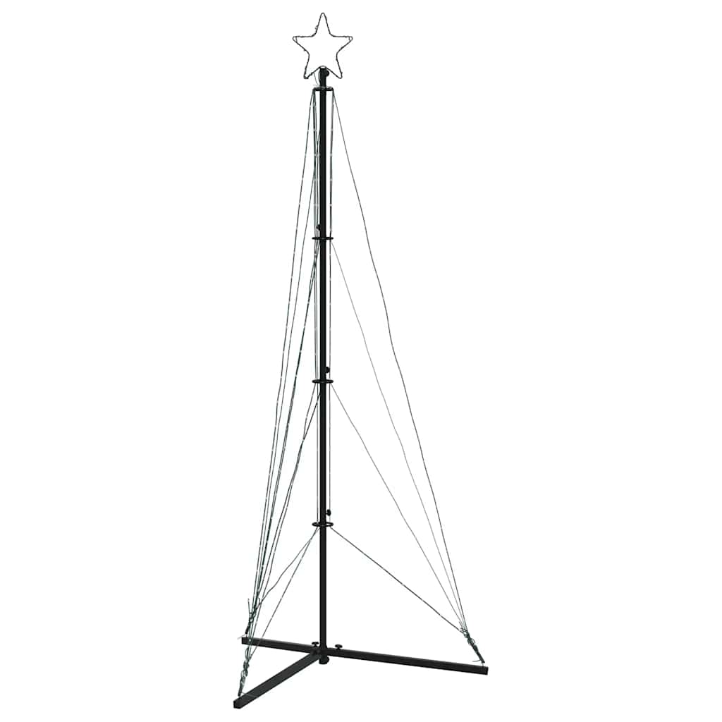 LED-juletræ 363 LED'er 182 cm koldt hvidt lys
