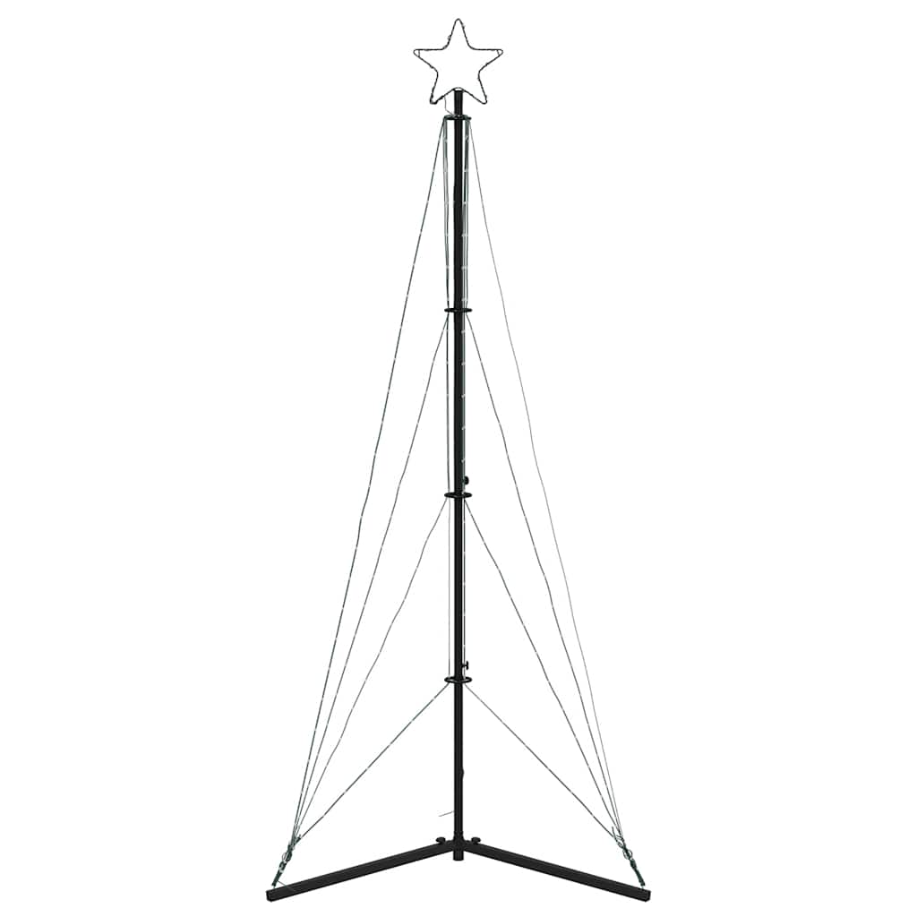 LED-juletræ 363 LED'er 182 cm koldt hvidt lys