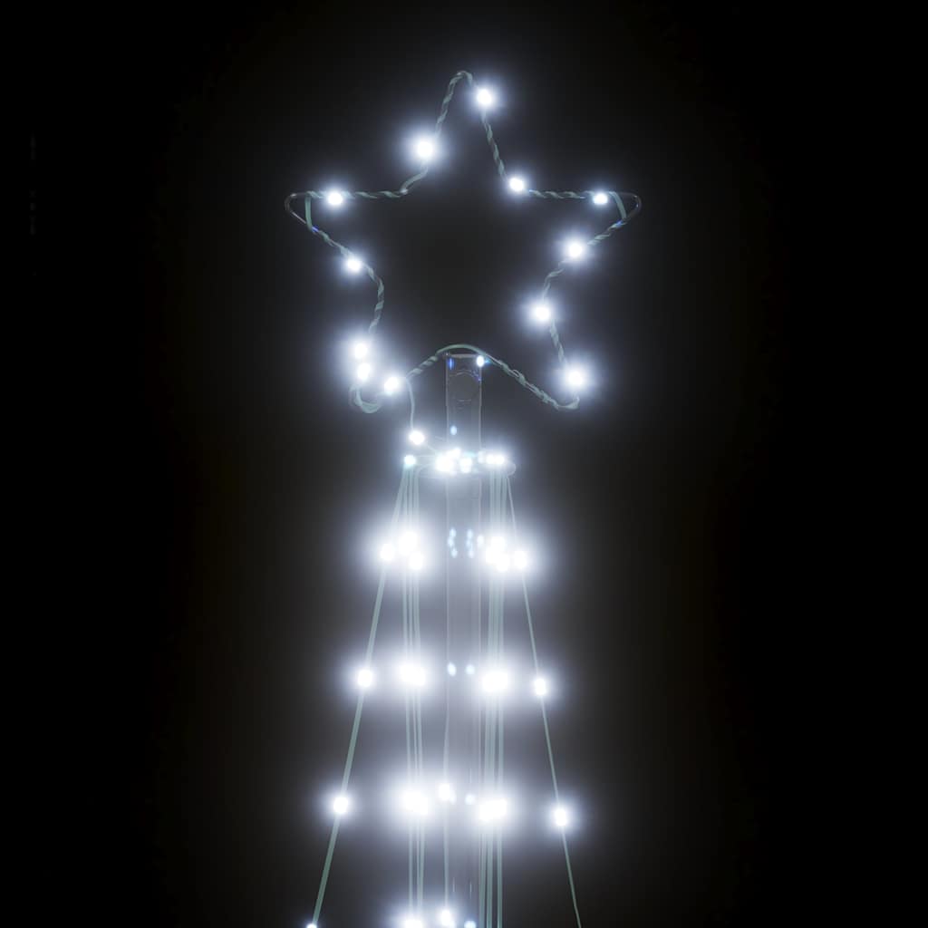 LED-juletræ 363 LED'er 182 cm koldt hvidt lys