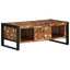 sofabord 90x50x36 cm massivt genbrugstræ flerfarvet