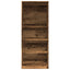 klædeskab 80x50x200 cm konstrueret træ gammelt træ-look