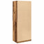 klædeskab 80x50x200 cm konstrueret træ gammelt træ-look