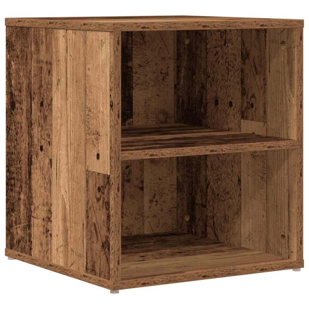 hjørneskab 160x40x45 cm konstrueret træ gammelt trælook