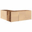 hjørneskab 200x40x45 cm konstrueret træ gammelt trælook