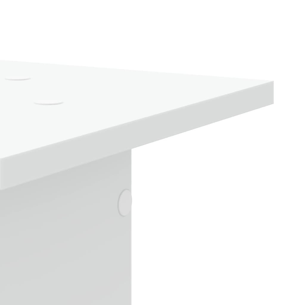 plantestativer 2 stk. 30x30x40 cm konstrueret træ hvid