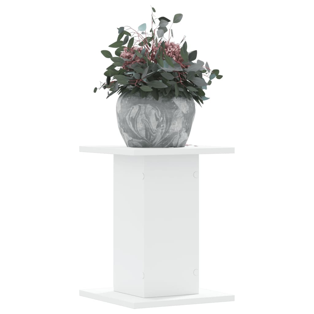 plantestativer 2 stk. 30x30x40 cm konstrueret træ hvid billede