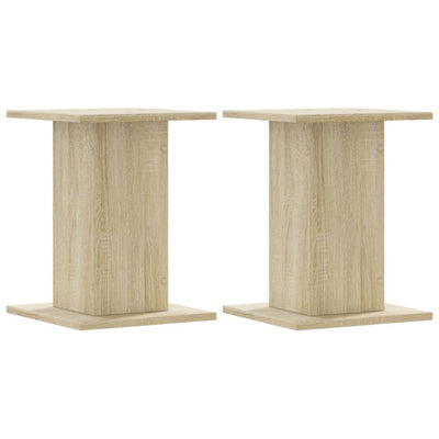 plantestativer 2 stk. 30x30x40 cm konstrueret træ sonoma-eg