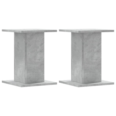 plantestativer 2 stk. 30x30x40 cm konstrueret træ betongrå