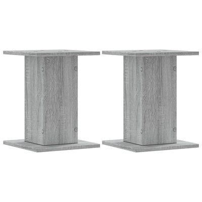 plantestativer 2 stk. 30x30x40 cm konstrueret træ grå sonoma-eg