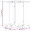 plantestativer 2 stk. 30x30x40 cm konstrueret træ antikt træ