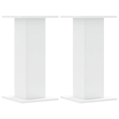 plantestativer 2 stk. 30x30x60 cm konstrueret træ hvid