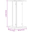 plantestativer 2 stk. 30x30x60 cm konstrueret træ hvid