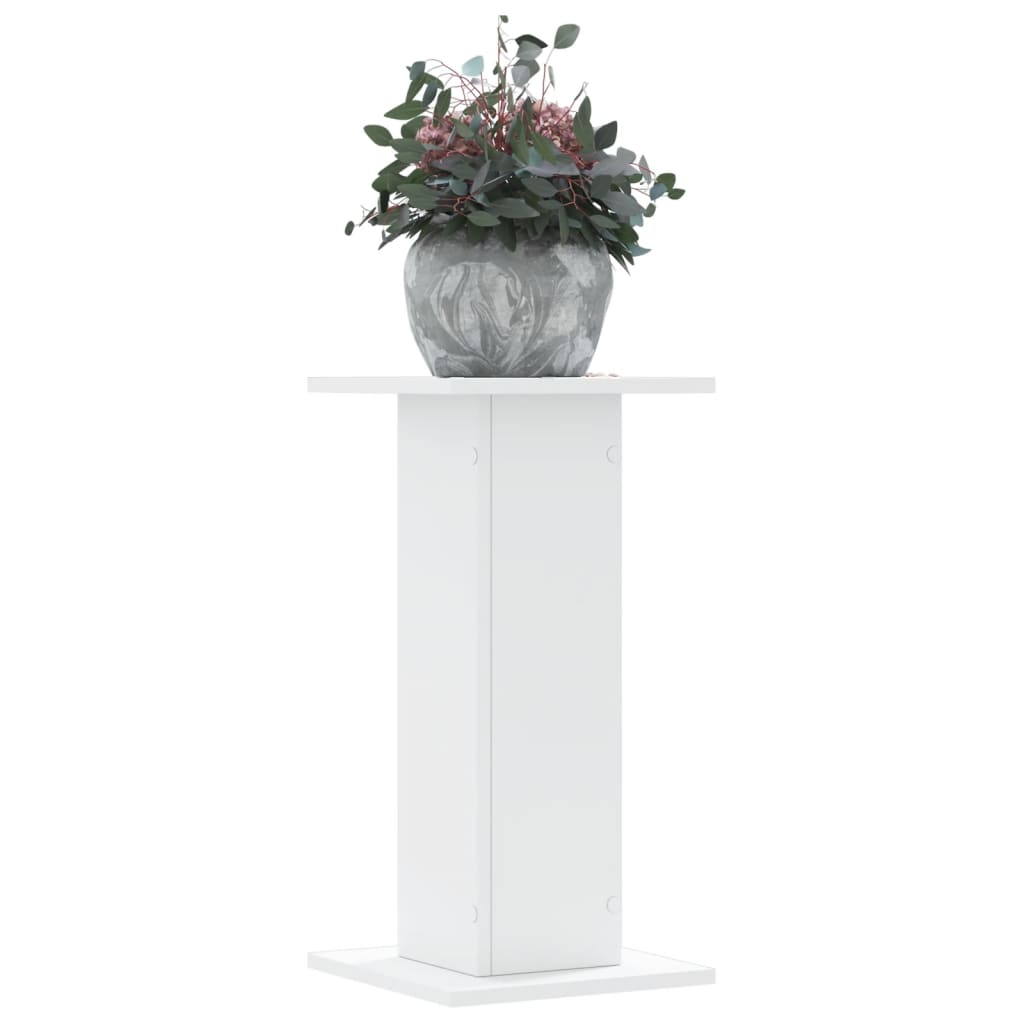 plantestativer 2 stk. 30x30x60 cm konstrueret træ hvid billede