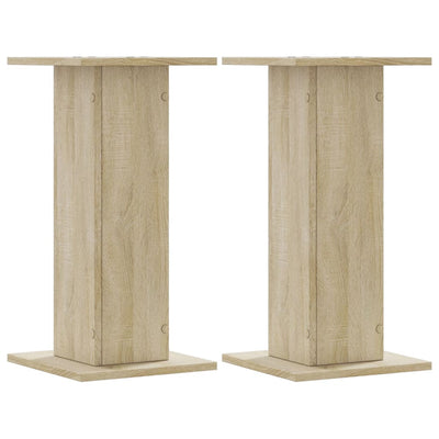 plantestativer 2 stk. 30x30x60 cm konstrueret træ sonoma-eg