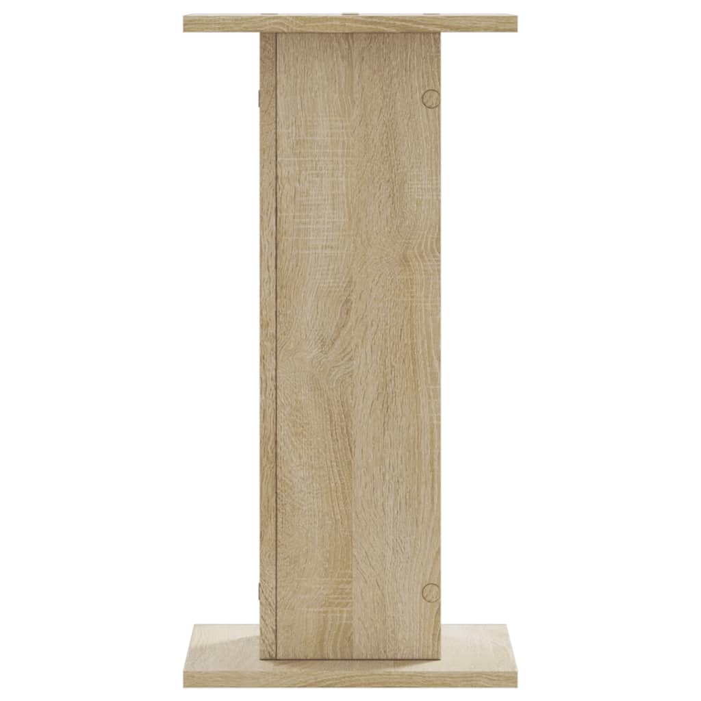plantestativer 2 stk. 30x30x60 cm konstrueret træ sonoma-eg